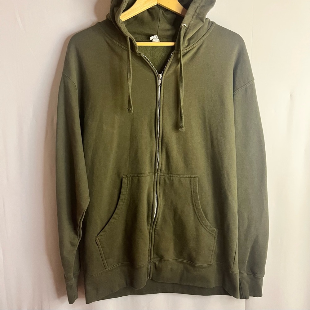 Olive Green Hoodie Sweater